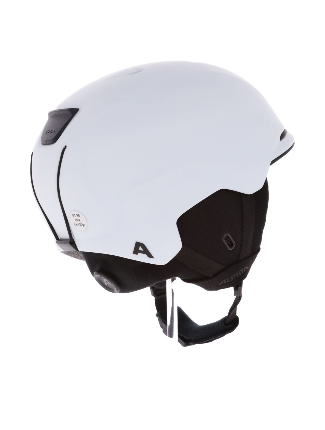 Alpina, Brix Skihelm Unisex White Matt weiß 