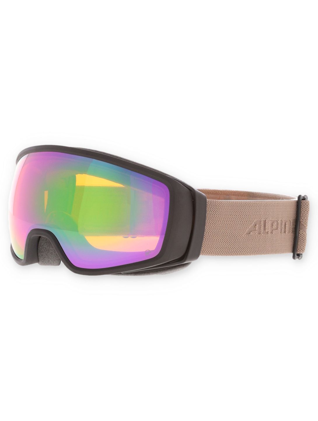 Alpina, Double Jack Planet Q-Lite Skibrille Unisex Black-Sand Matt braun, schwarz 