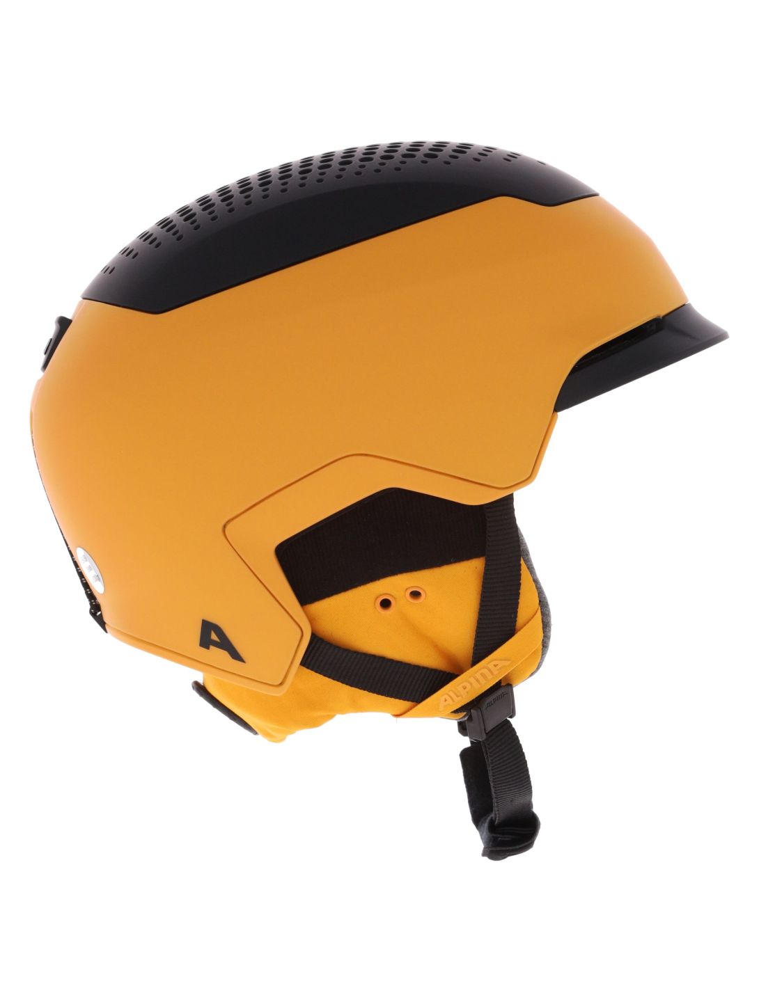 Alpina, Gems Skihelm Unisex Burned-Yellow Black Matt gelb, schwarz 