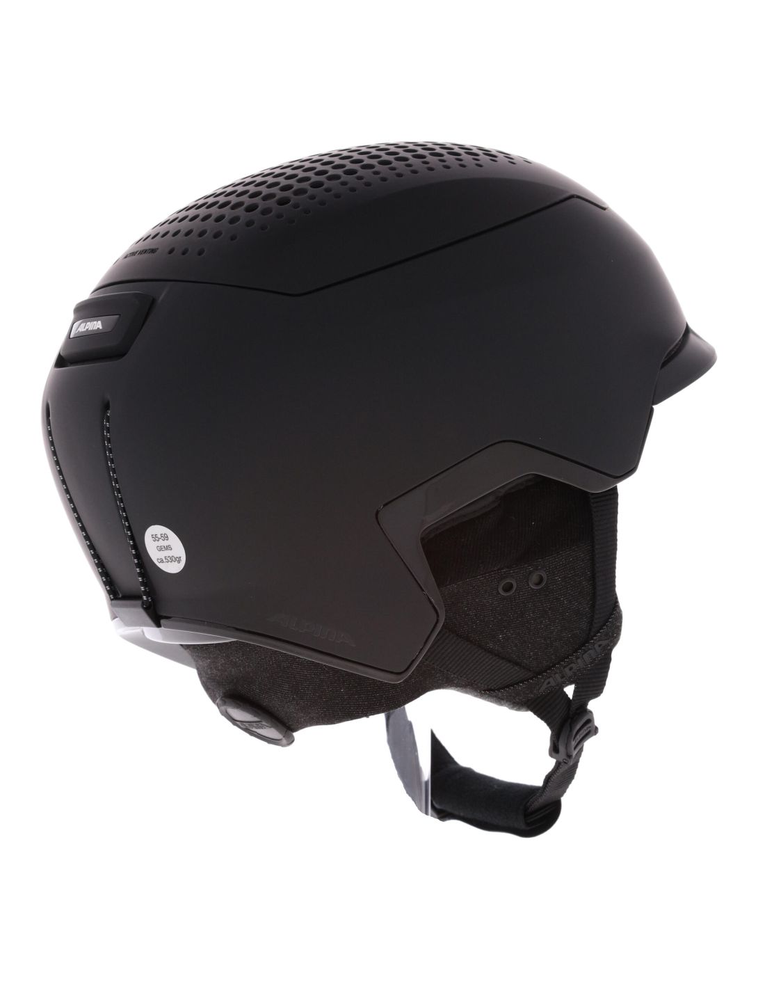 Alpina, Gems Skihelm Unisex Black Matt schwarz 