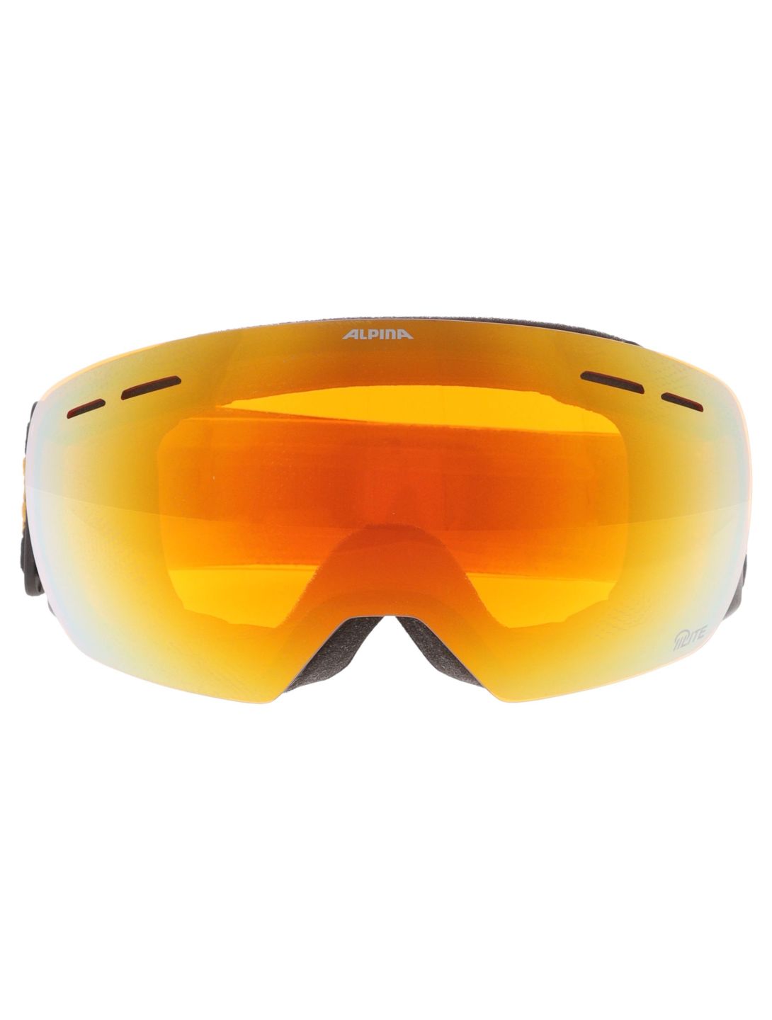 Alpina, Granby Q-lite Skibrille Unisex Black Gold Matt schwarz 