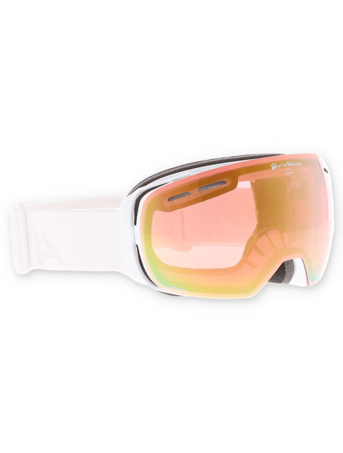 Alpina, Granby Qv Skibrille extra Linse Unisex White Gloss weiß 