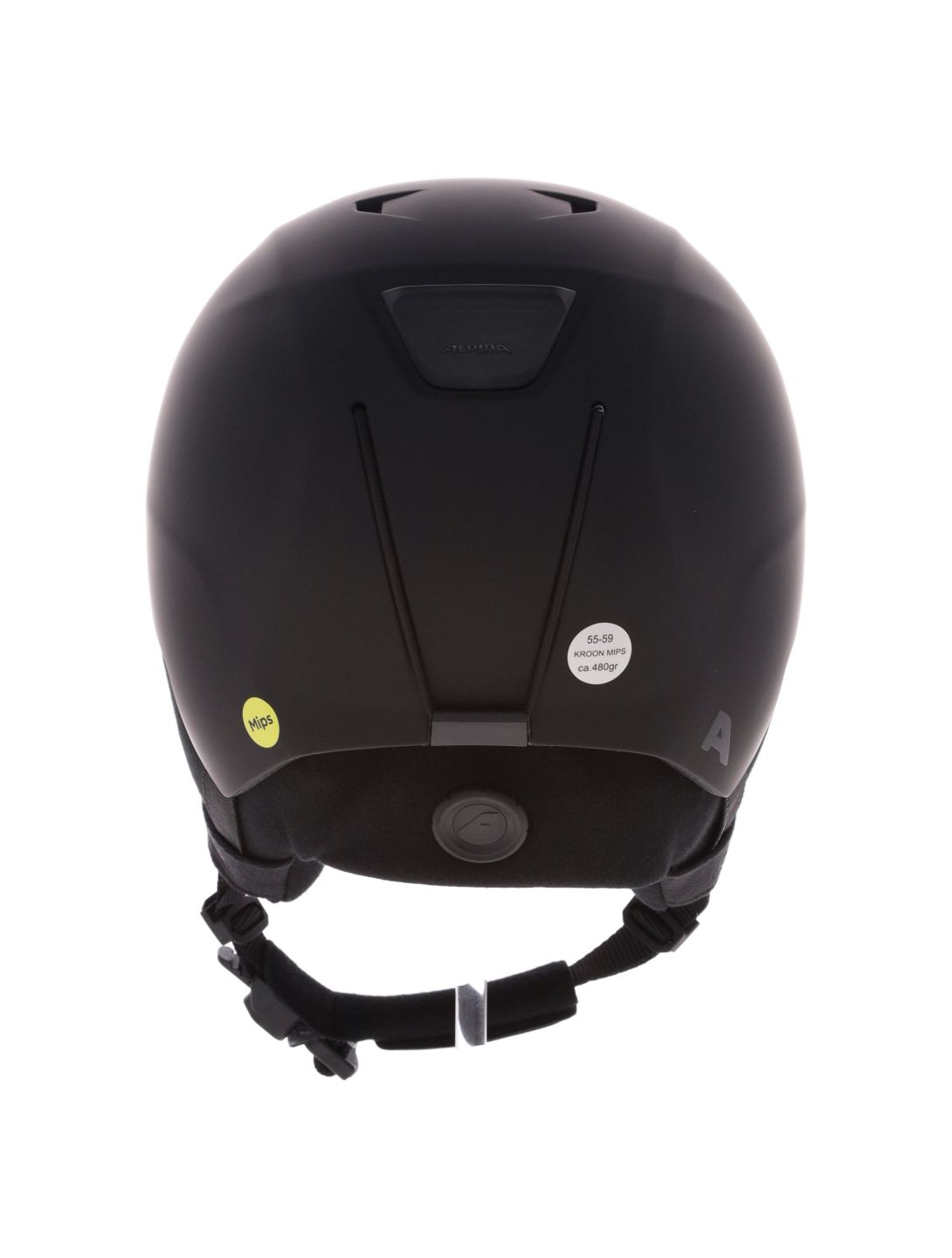 Alpina, Kroon Mips Skihelm Unisex Black Matt schwarz 