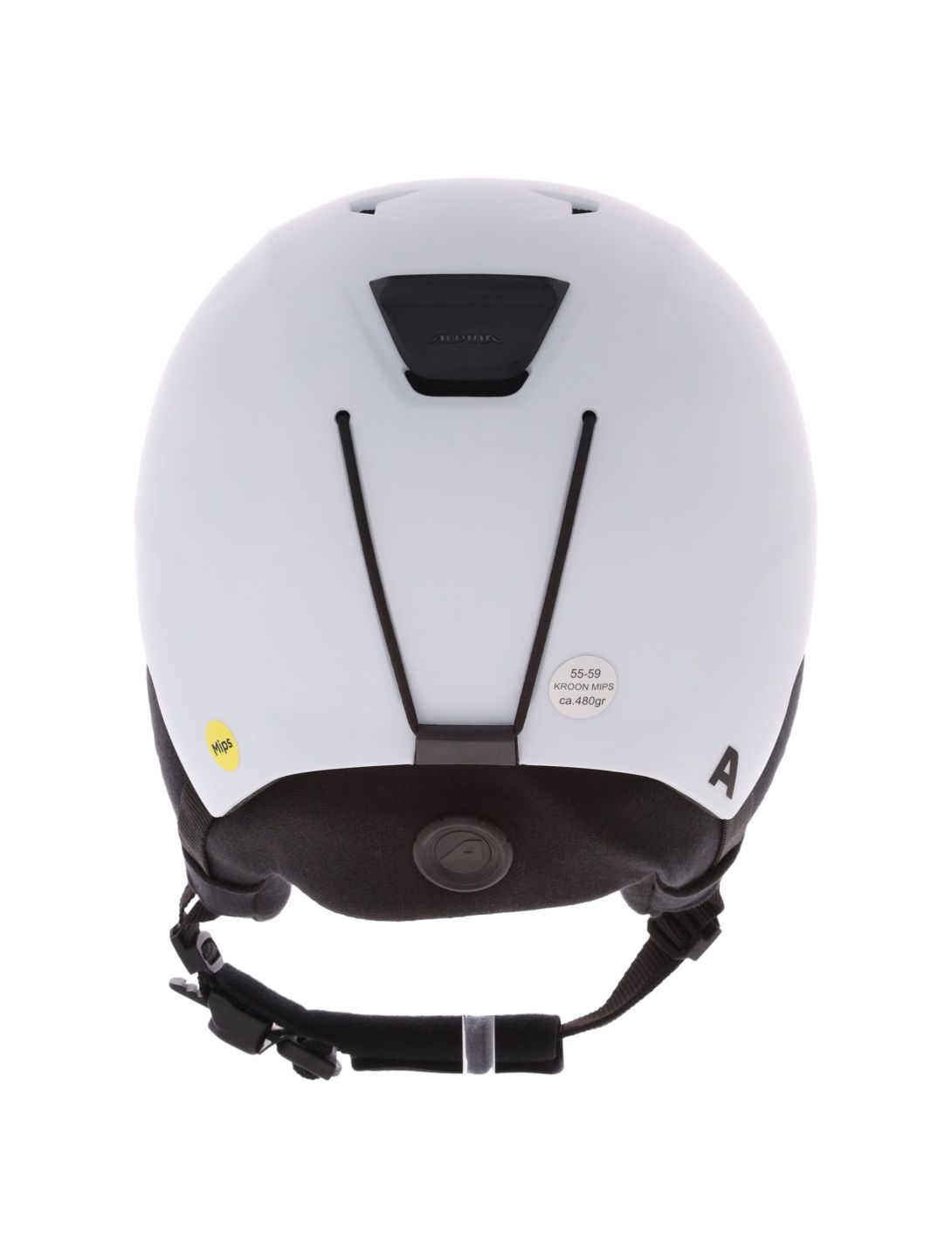 Alpina, Kroon Mips Skihelm Unisex White Matt weiß 