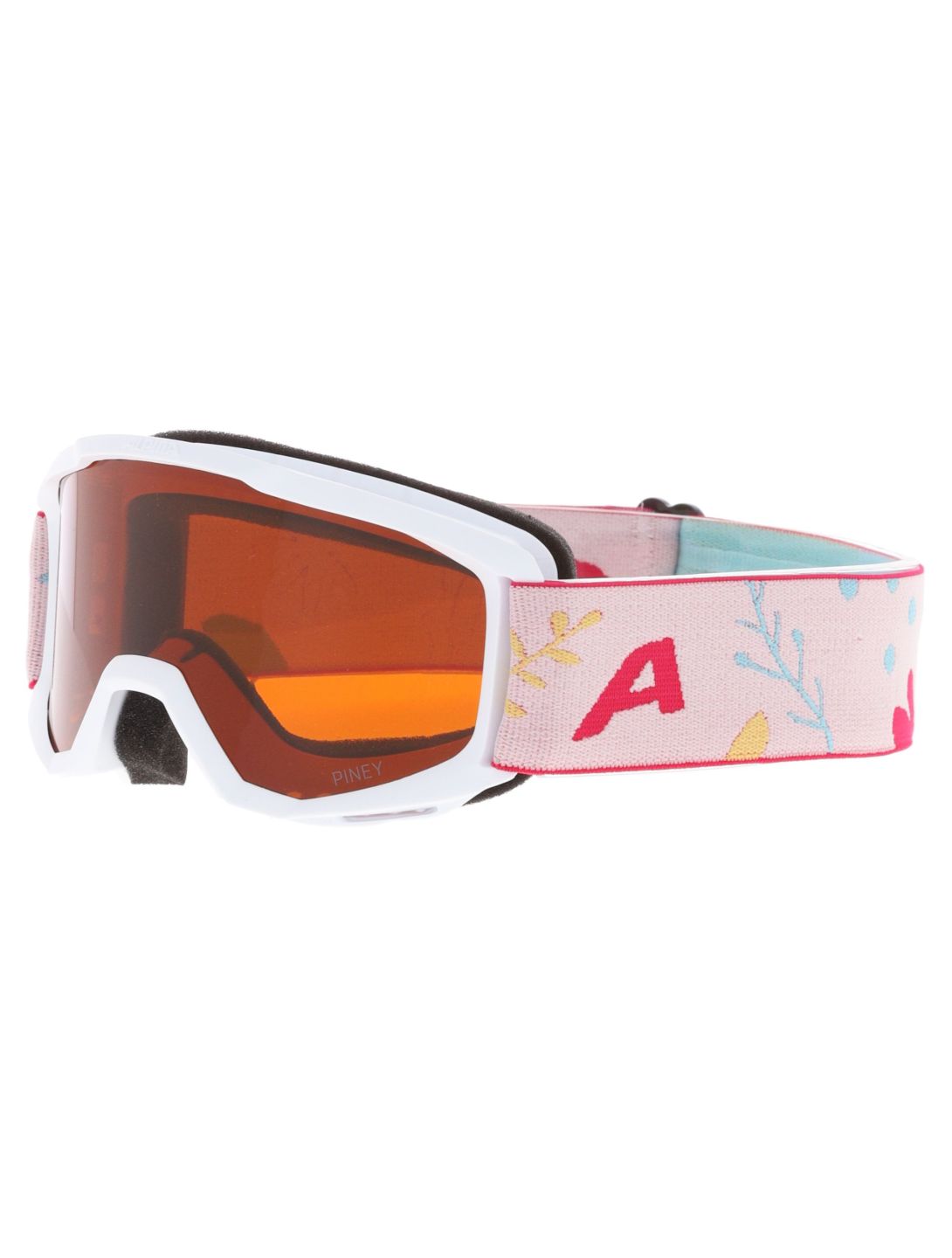 Alpina, Piney Skibrille Kinder White Flower Matt weiß 