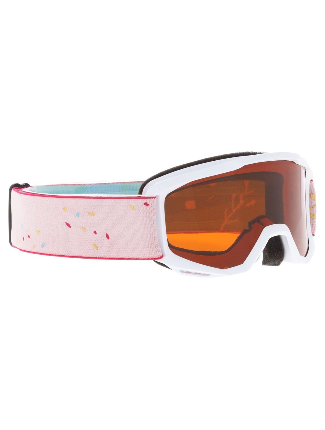 Alpina, Piney Skibrille Kinder White Flower Matt weiß 