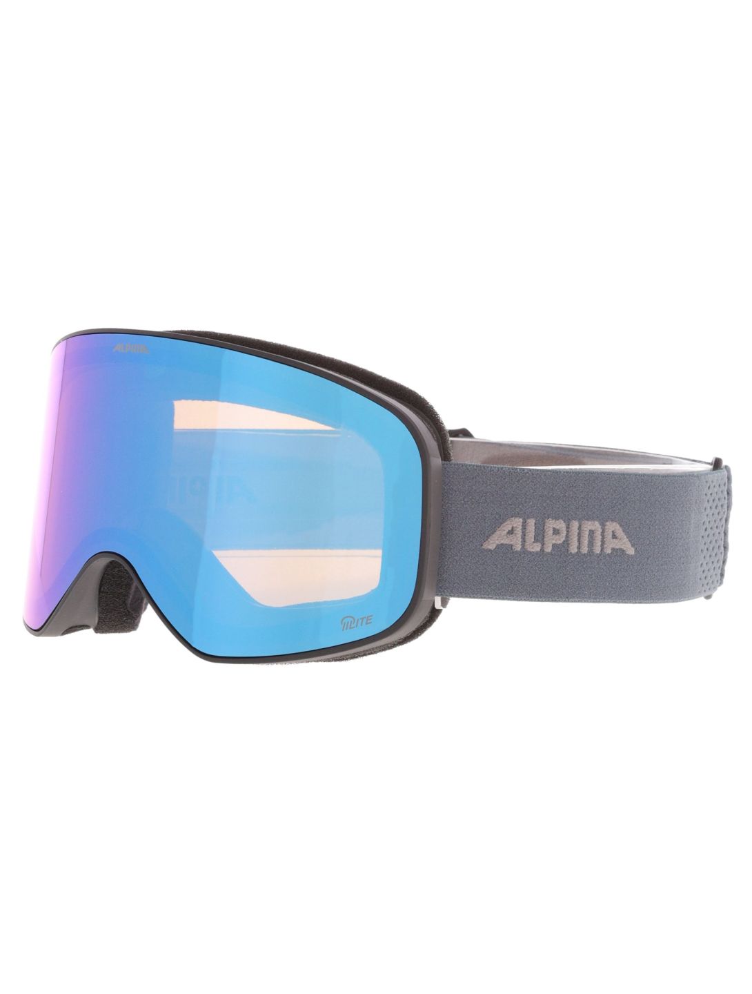 Alpina, Slope Q-Lite Skibrille Unisex Black Dirtblue Matt blau 