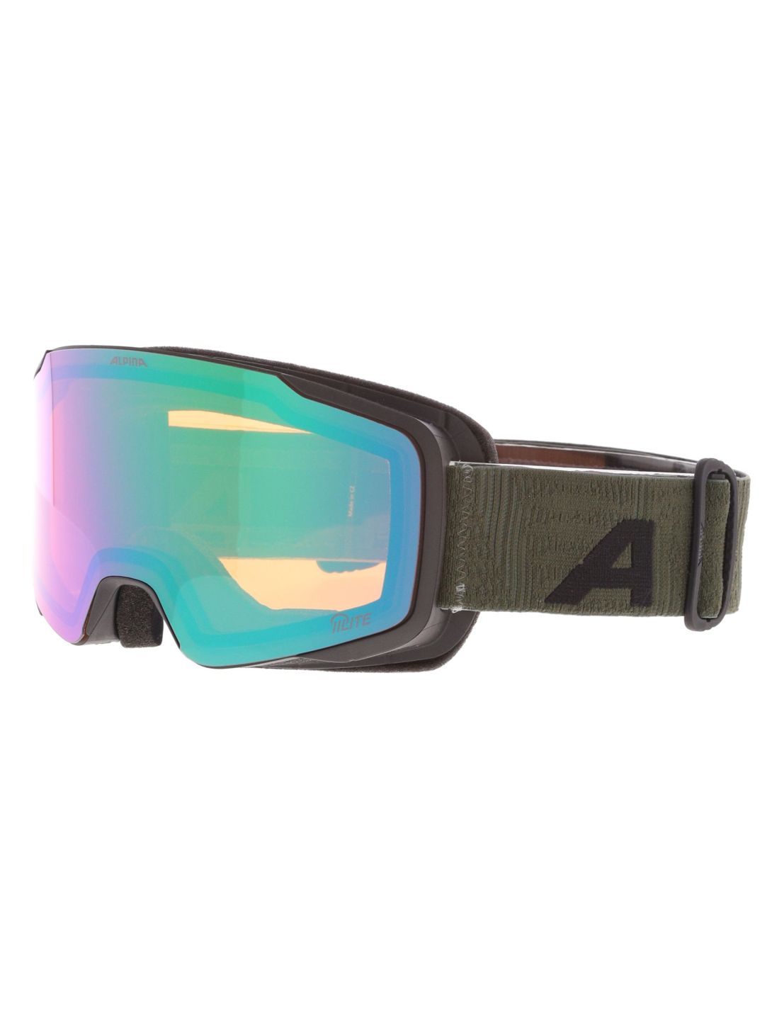 Alpina, Taos Q-Lite Skibrille Unisex Black Olive Matt grün 