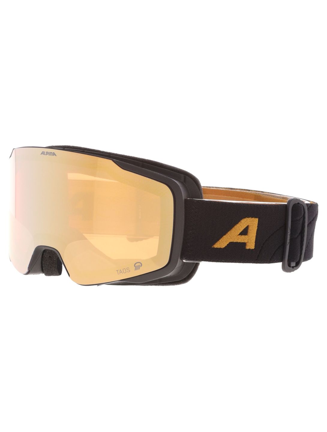 Alpina, Taos Q Skibrille Unisex Black Gold Matt Goud, schwarz 