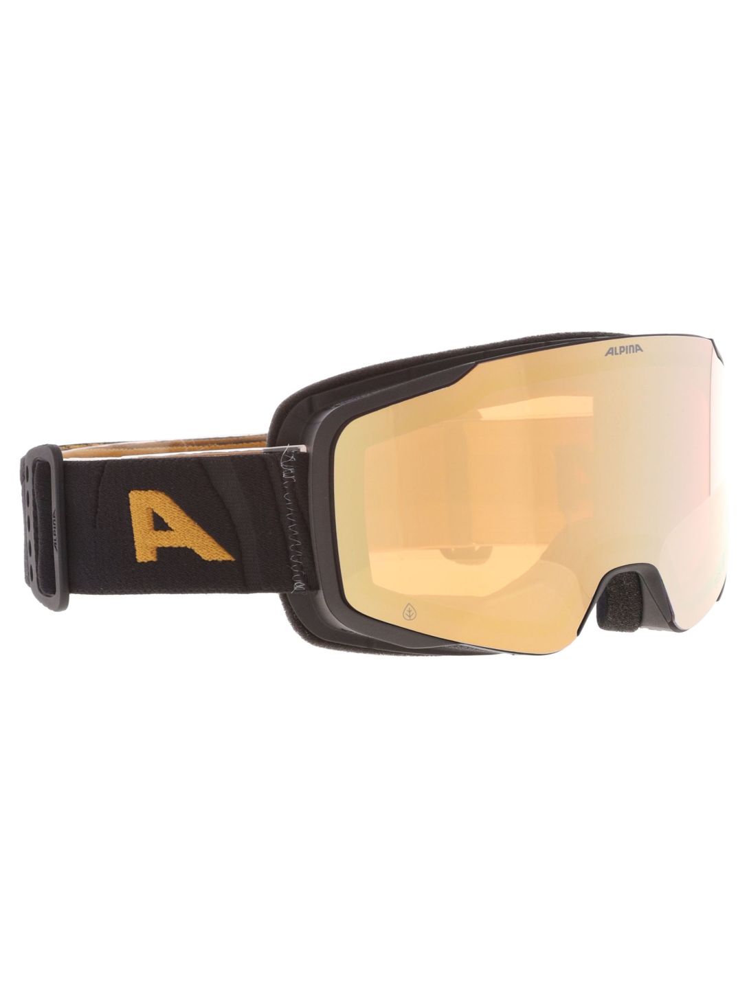 Alpina, Taos Q Skibrille Unisex Black Gold Matt Goud, schwarz 