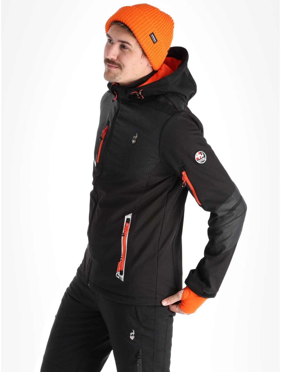 Aulp, Nevim Softshell Skijacke Herren Black schwarz 