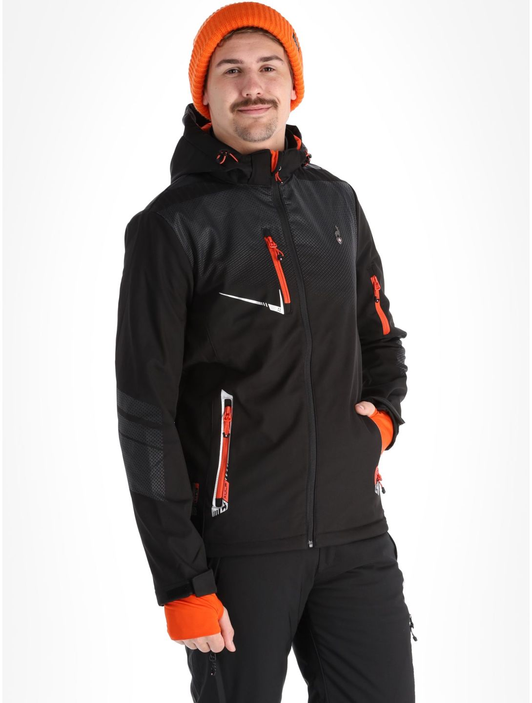 Aulp, Nevim Softshell Skijacke Herren Black schwarz 