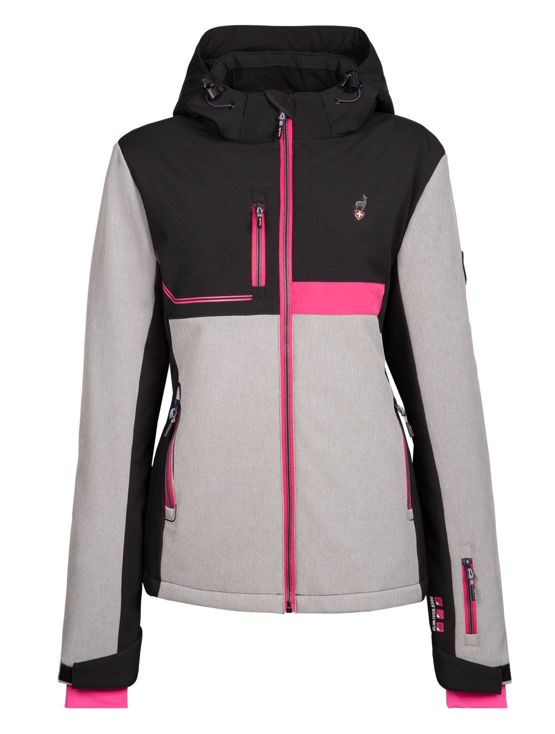 Aulp, Vapor Skijacke Damen Grey Melange grau 