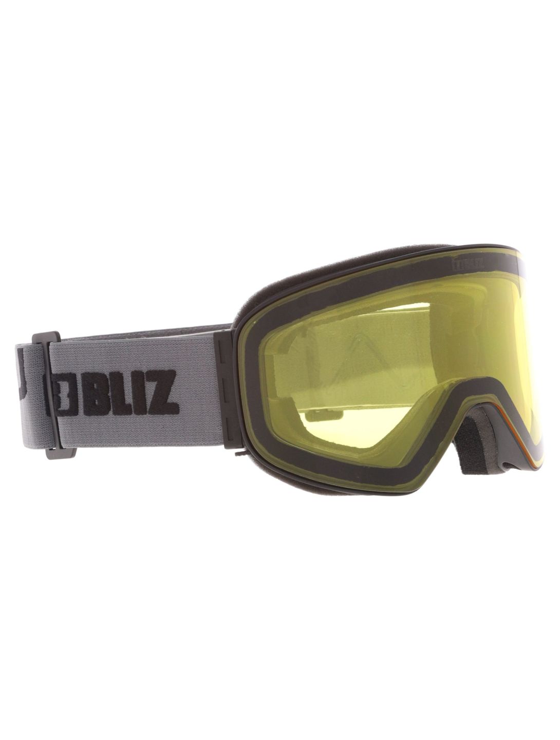 Bliz, Flow Skibrille Unisex Matte Black - Brown w Gold Multi schwarz 