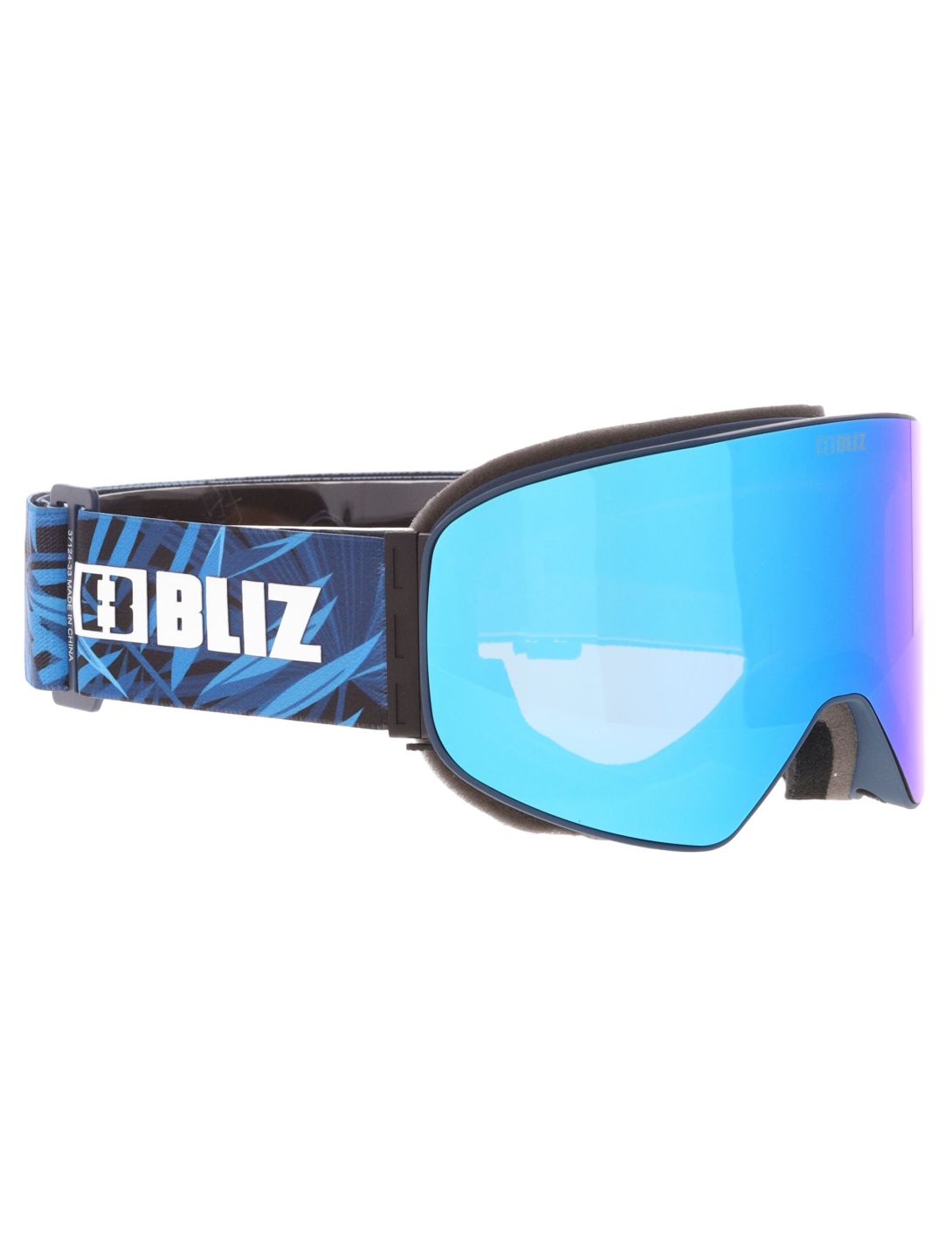 Bliz, Flow Skibrille Unisex Matte Blue - Brown w Blue Multi blau 