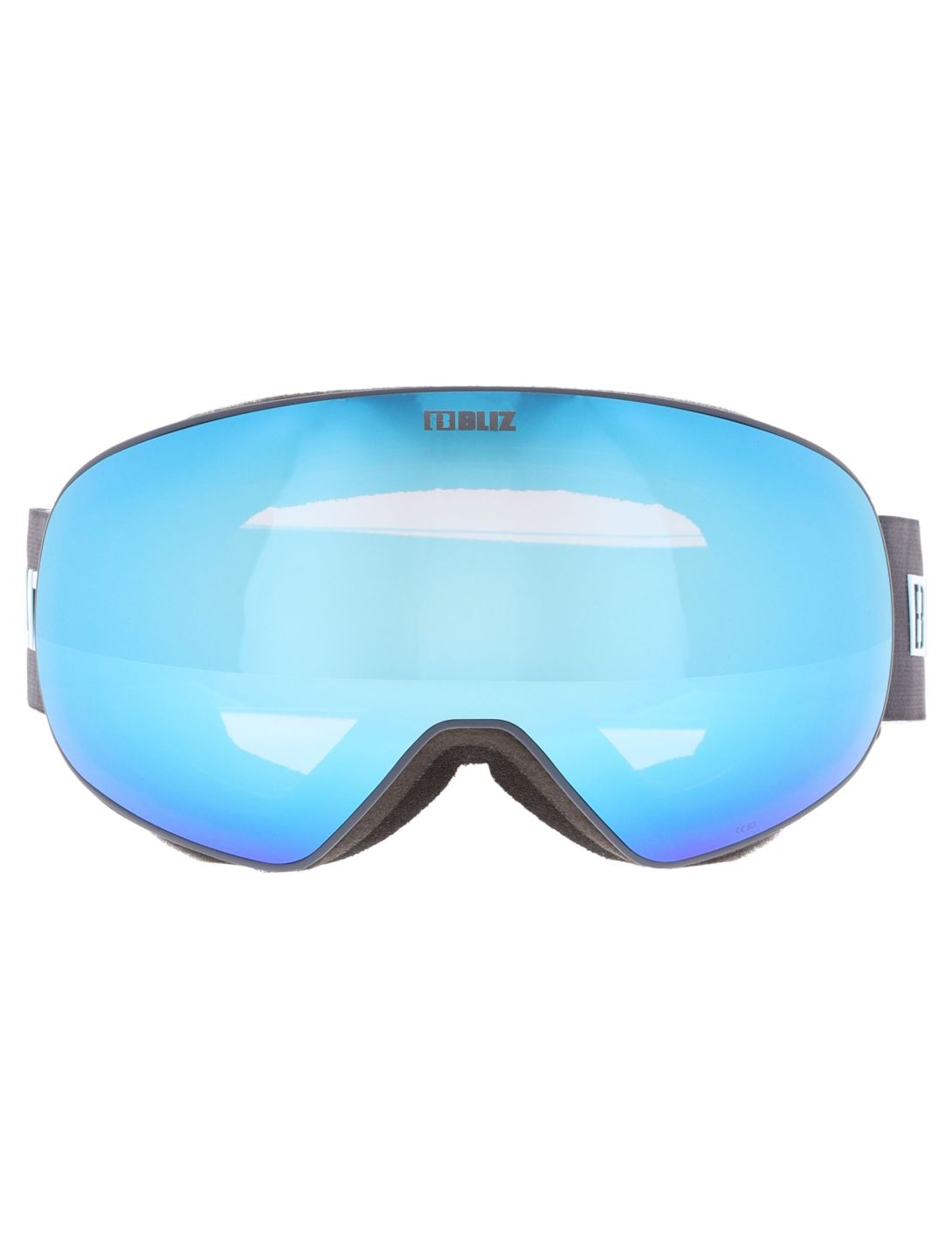 Bliz, Floz Skibrille Unisex Matte Grey - Smoke with Ice Blue Multi grau 