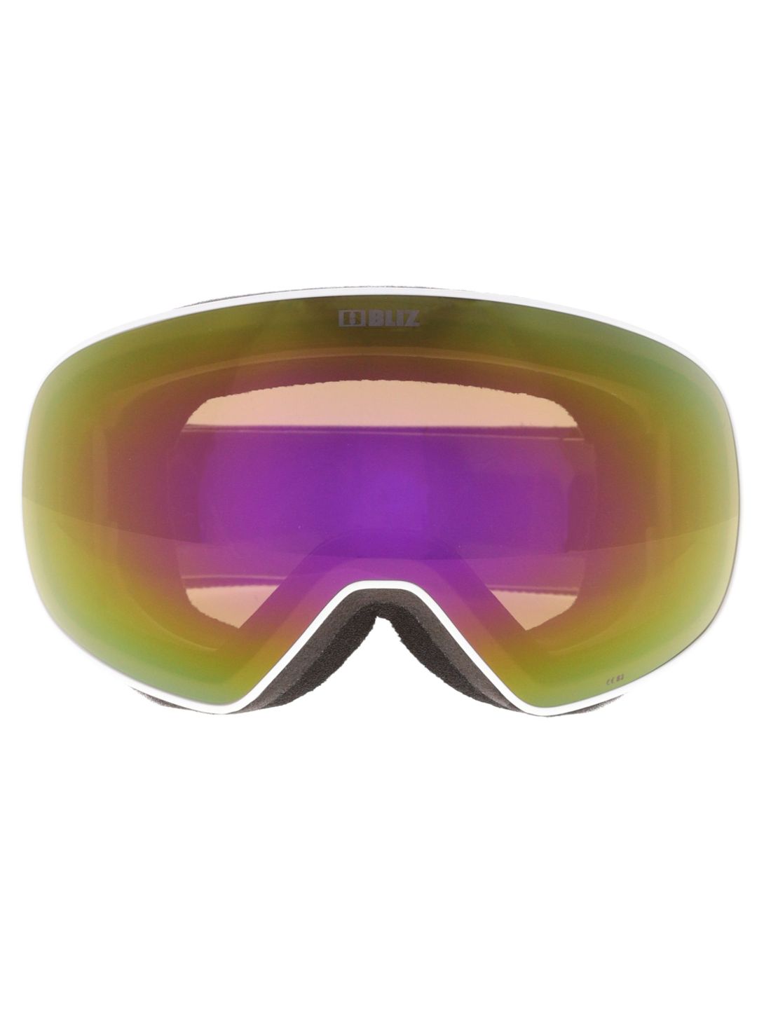 Bliz, Floz Skibrille Unisex Matte White - Brown with Pink Multi weiß 