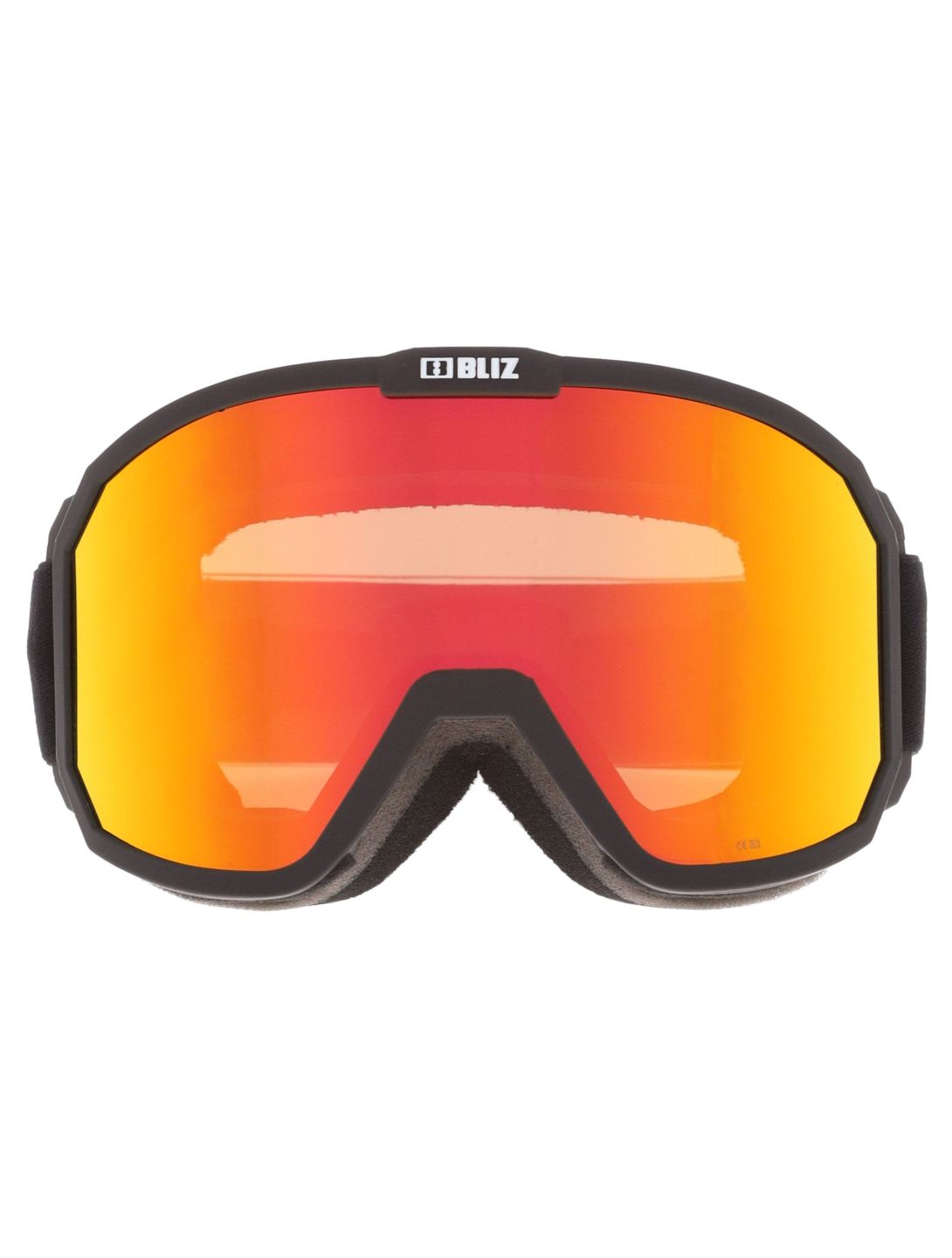 Bliz, Rave Skibrille Unisex Matte Black - Brown w Red Multi schwarz 