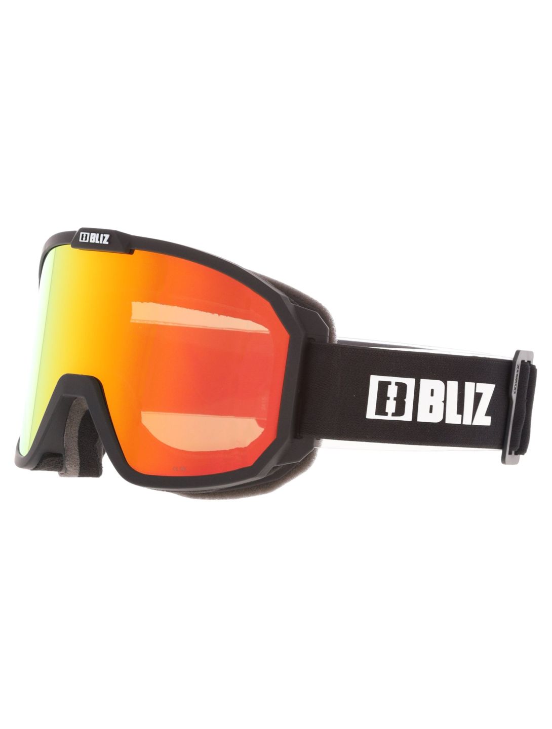 Bliz, Rave Skibrille Unisex Matte Black - Brown w Red Multi schwarz 