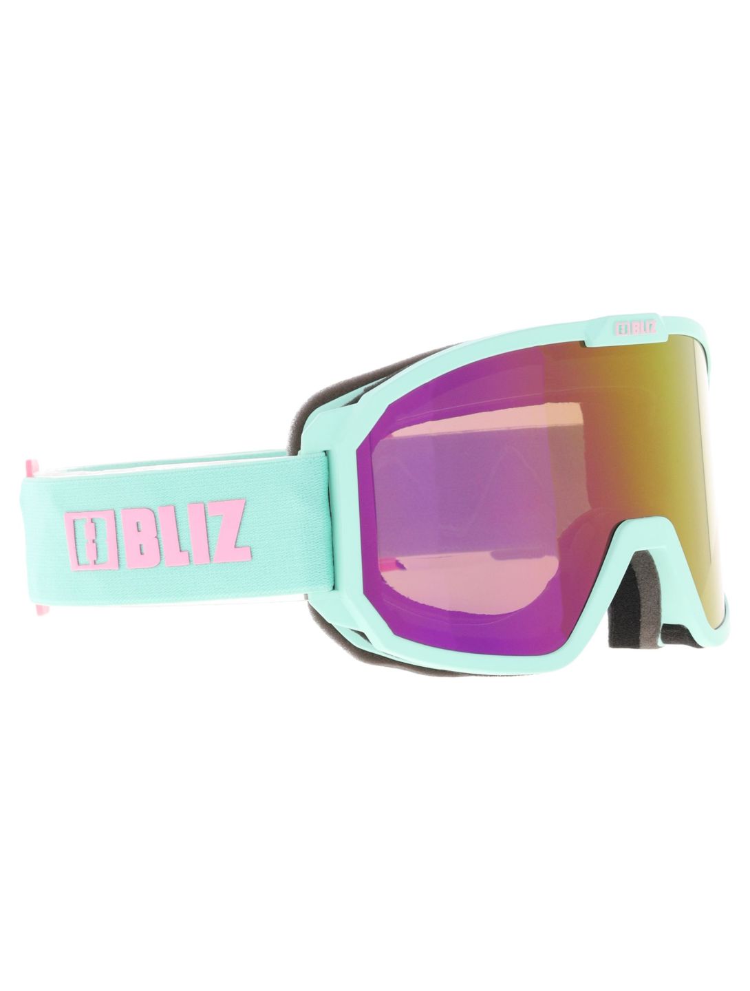 Bliz, Rave Skibrille Unisex Matte Mint - Brown w Pink Multi grün 