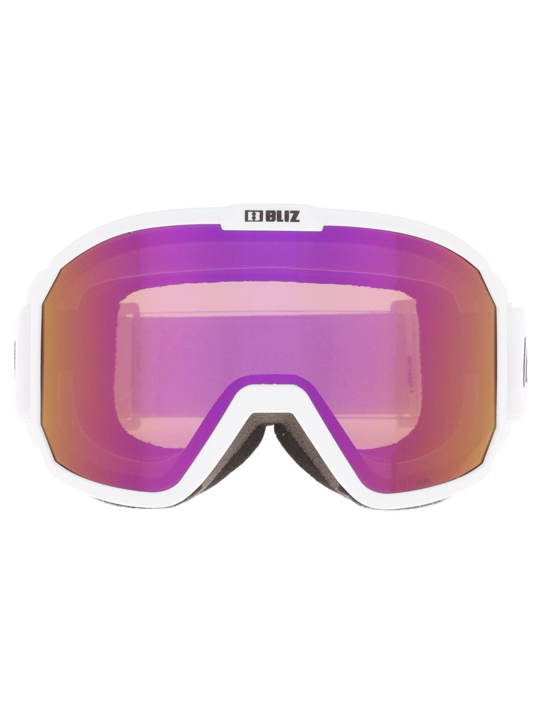 Bliz, Rave Skibrille Unisex Matte White - Brown w Pink Multi weiß 