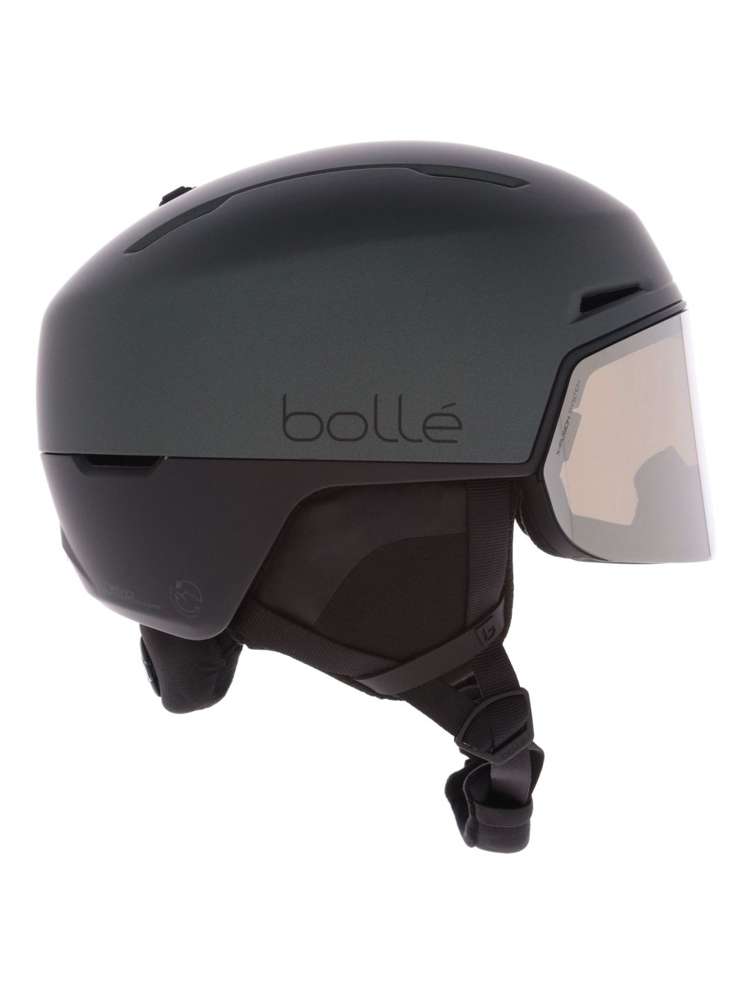 Bollé, X-Fusion Pure Skihelm mit Visier Unisex Forest Black Matte - Photochromic schwarz 