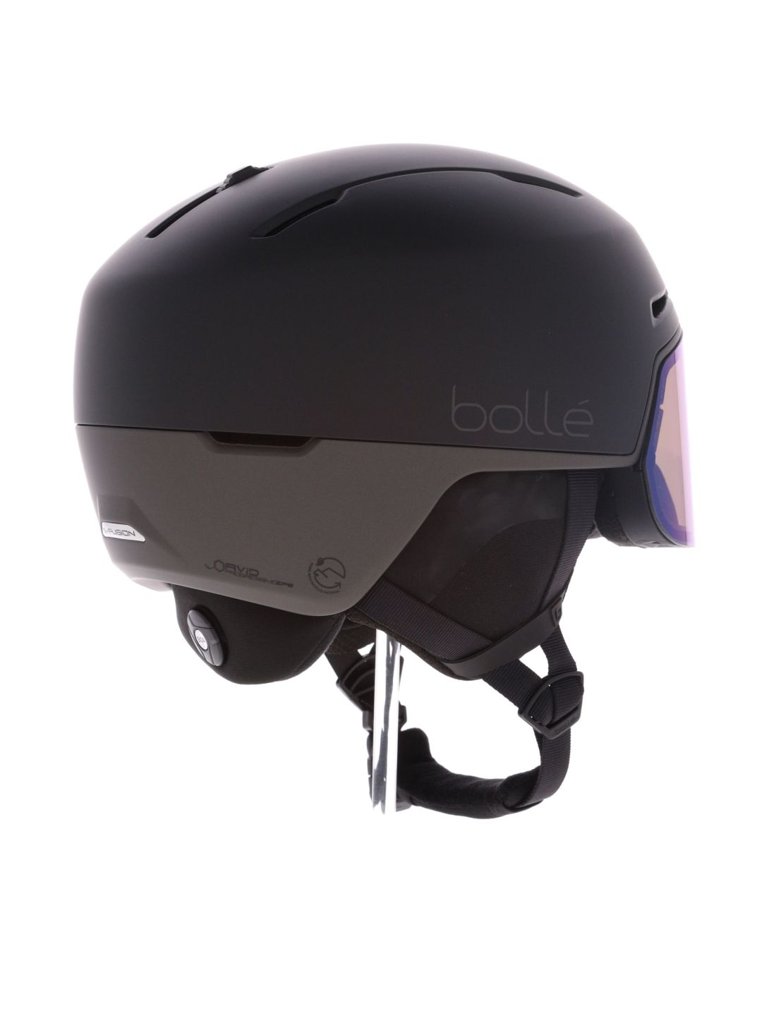 Bollé, X-Fusion Pure Skihelm mit Visier Unisex Mineral Black Matte - Photochromic schwarz 