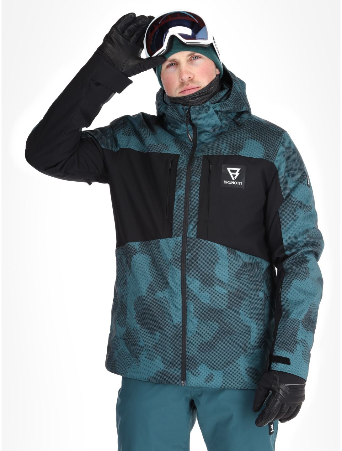 Brunotti, Reborn Skijacke Herren Gradient Grid Fuel Green grün 