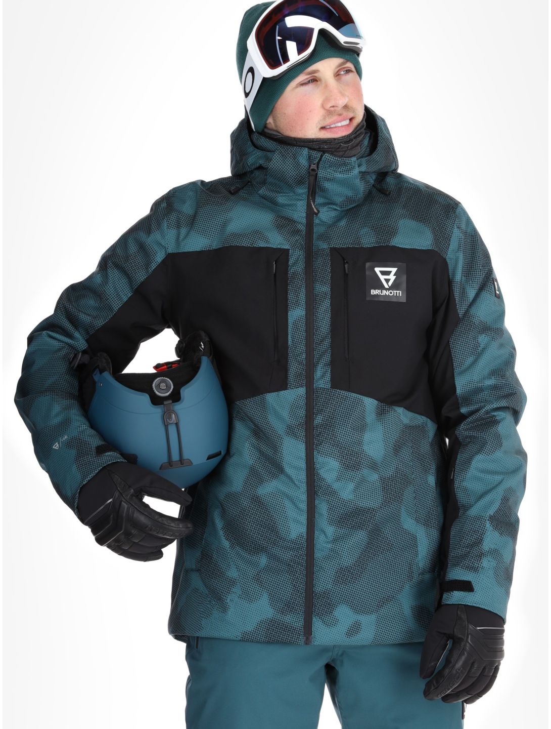 Brunotti, Reborn Skijacke Herren Gradient Grid Fuel Green grün 