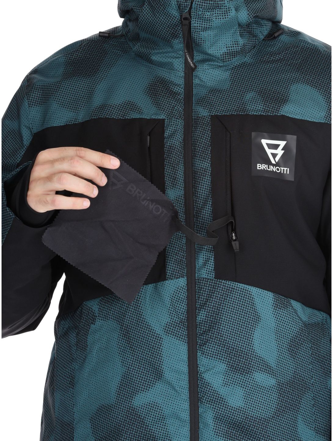 Brunotti, Reborn Skijacke Herren Gradient Grid Fuel Green grün 