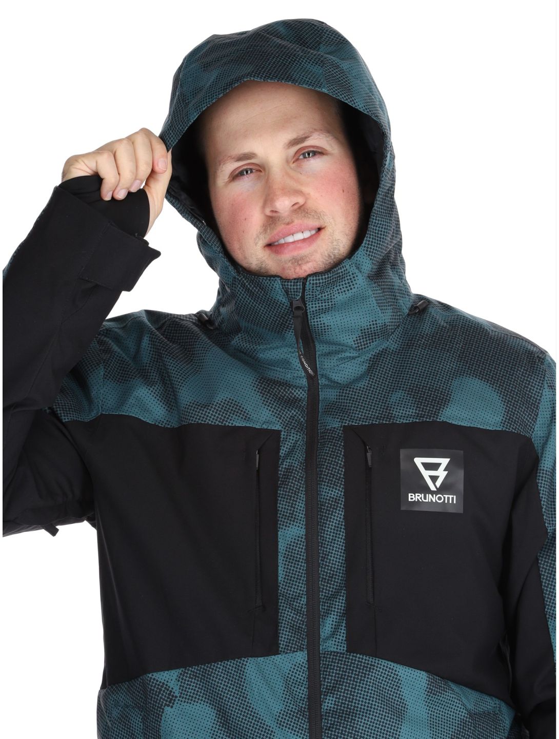 Brunotti, Reborn Skijacke Herren Gradient Grid Fuel Green grün 