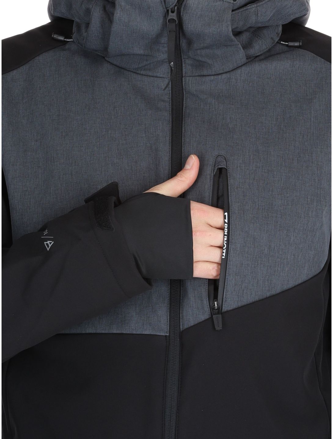 Brunotti, Twinstroke Softshell Skijacke Herren Black schwarz 