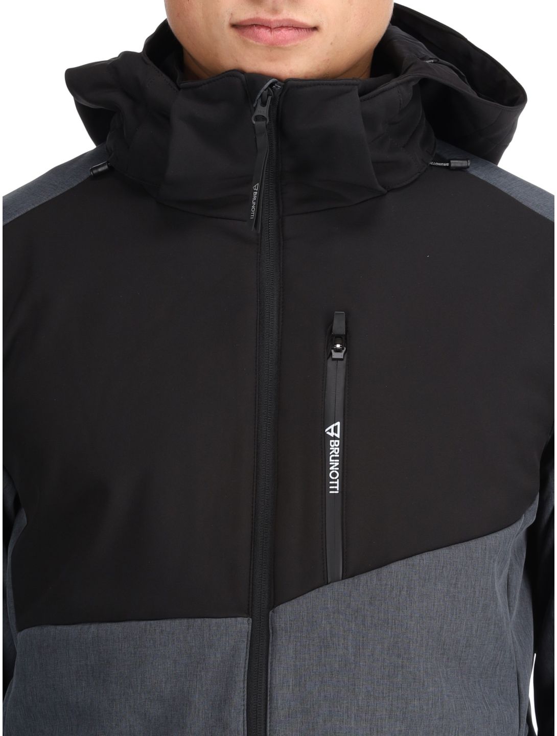 Brunotti, Twinstroke Softshell Skijacke Herren Dark Grey Melee grau 