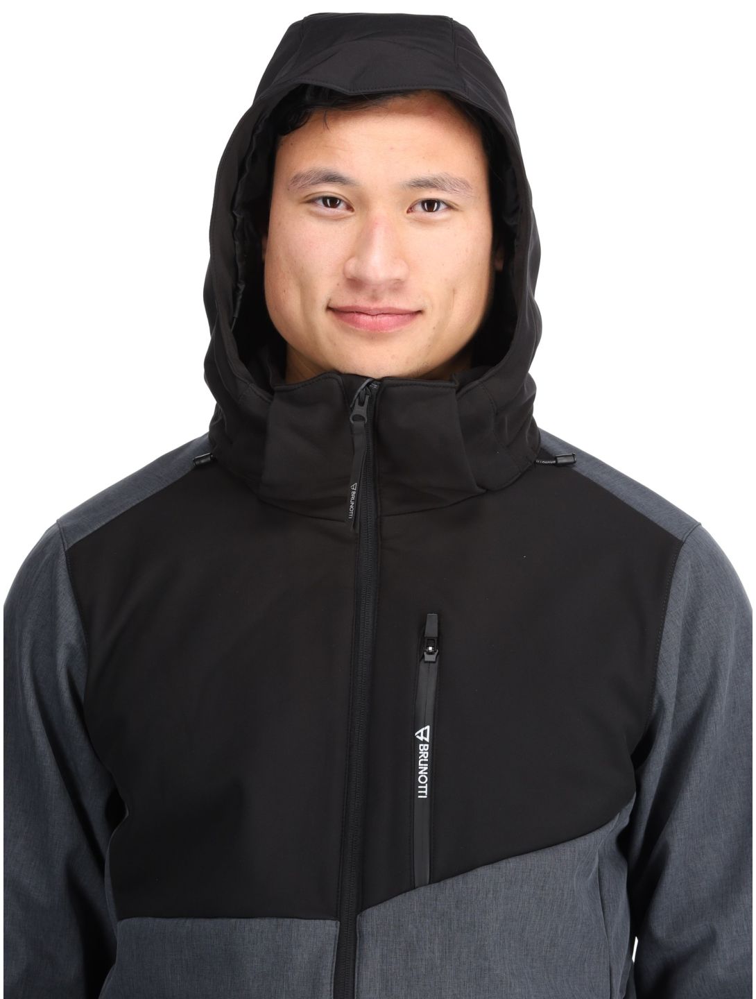 Brunotti, Twinstroke Softshell Skijacke Herren Dark Grey Melee grau 