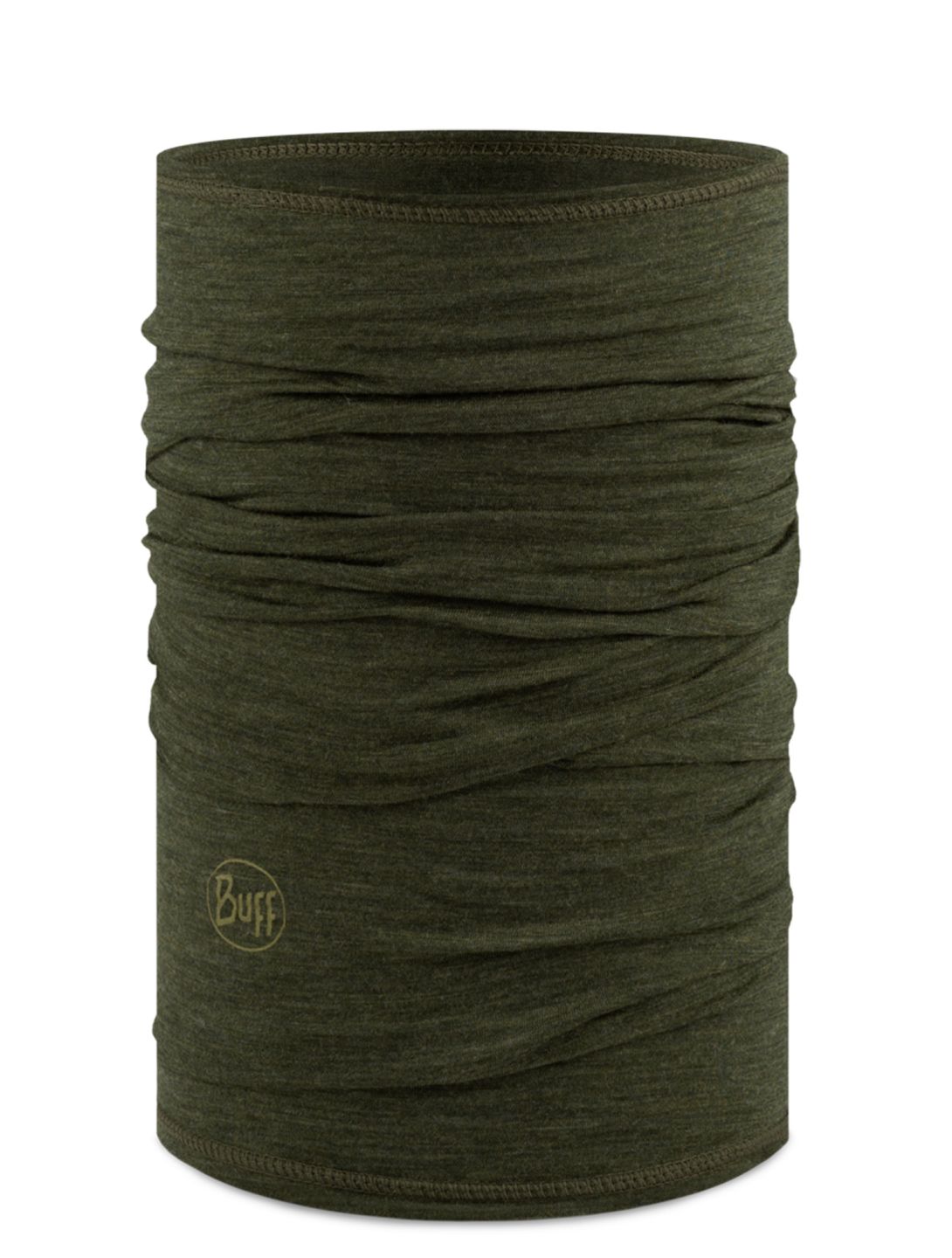 Buff, Merino Lightweight Schal Unisex Solid Bark grün 