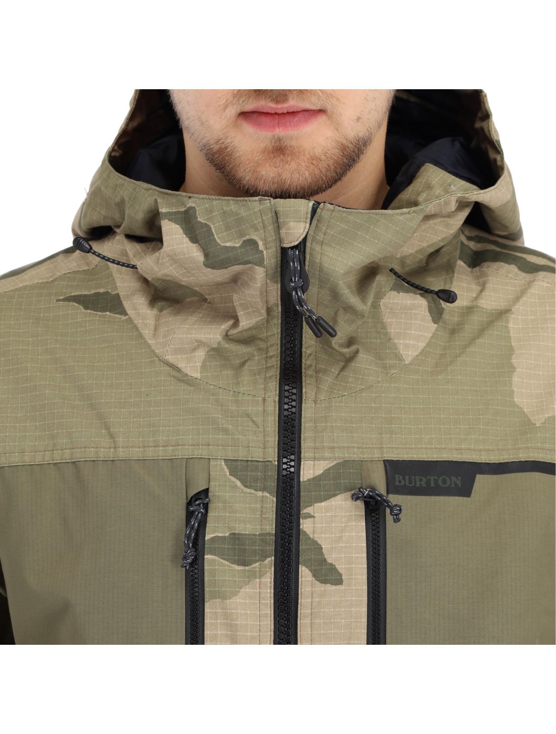 Burton, Frostner Skijacke Herren Barren Camo grün