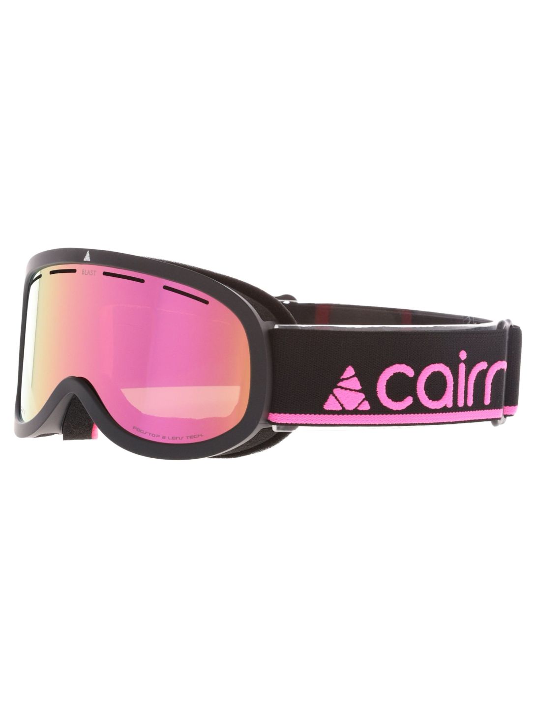 Cairn, Blast Skibrille Kinder Mat Black Neon Pink rosa, schwarz 