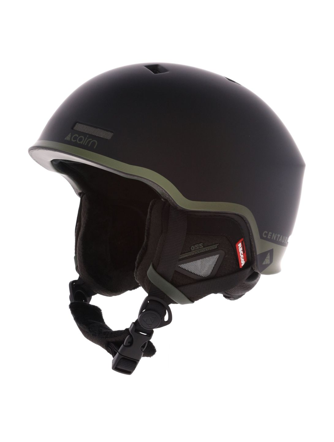 Cairn, Centaure Rescue Skihelm Unisex Mat Black Khaki grün, schwarz 