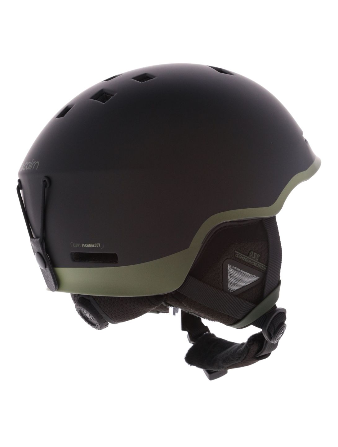 Cairn, Centaure Rescue Skihelm Unisex Mat Black Khaki grün, schwarz 