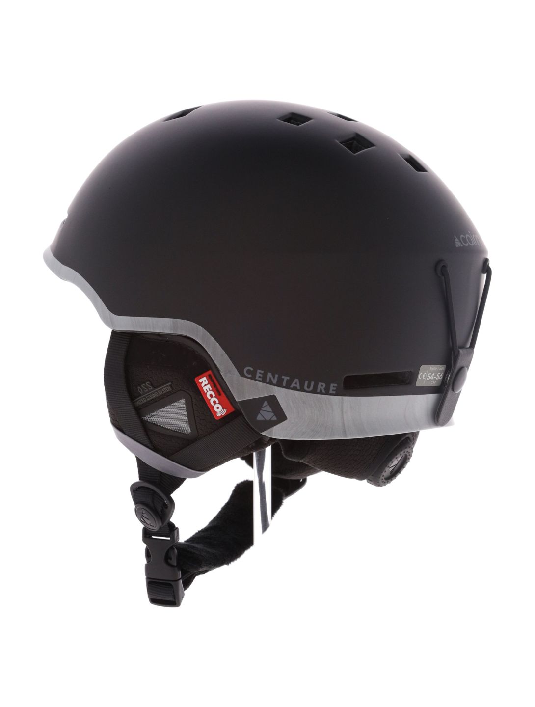 Cairn, Centaure Rescue Skihelm Unisex Mat Black Lava schwarz 