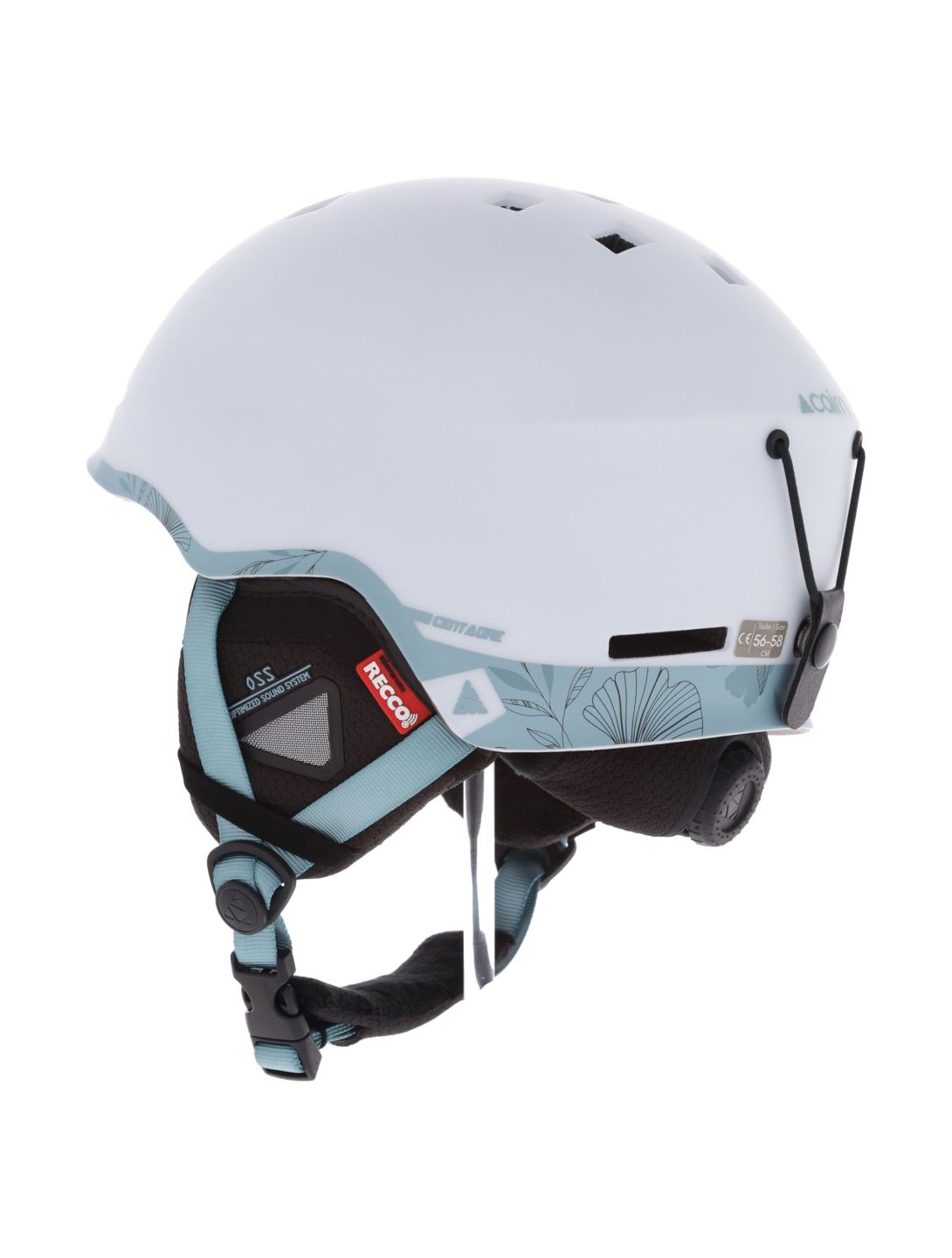 Cairn, Centaure Rescue Skihelm Unisex Mat White Eucalyptus blau, weiß 