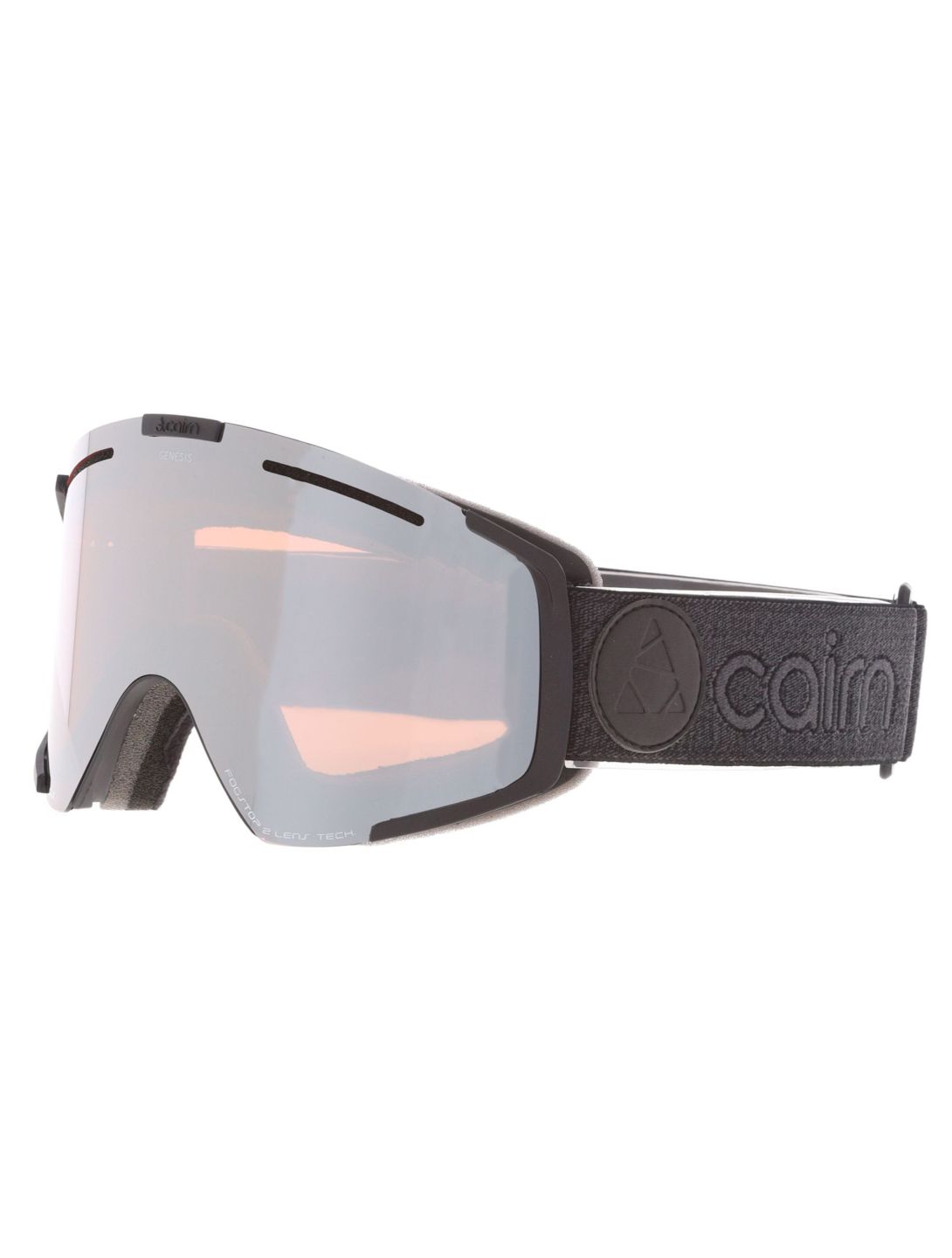 Cairn, Genesis Skibrille Unisex Mat Black Silver schwarz, Zilver 