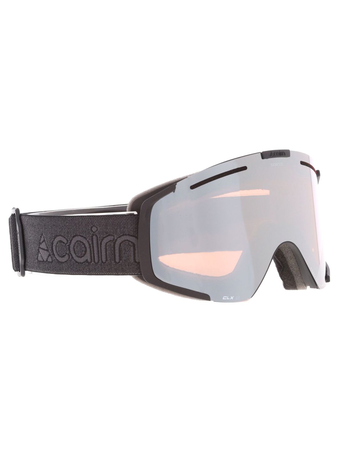 Cairn, Genesis Skibrille Unisex Mat Black Silver schwarz, Zilver 