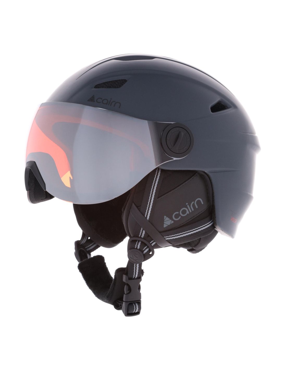 Cairn, Impulse Visor Skihelm mit Visier Unisex Anthracite Grey grau 