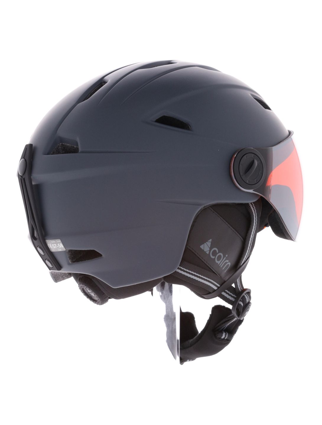 Cairn, Impulse Visor Skihelm mit Visier Unisex Anthracite Grey grau 