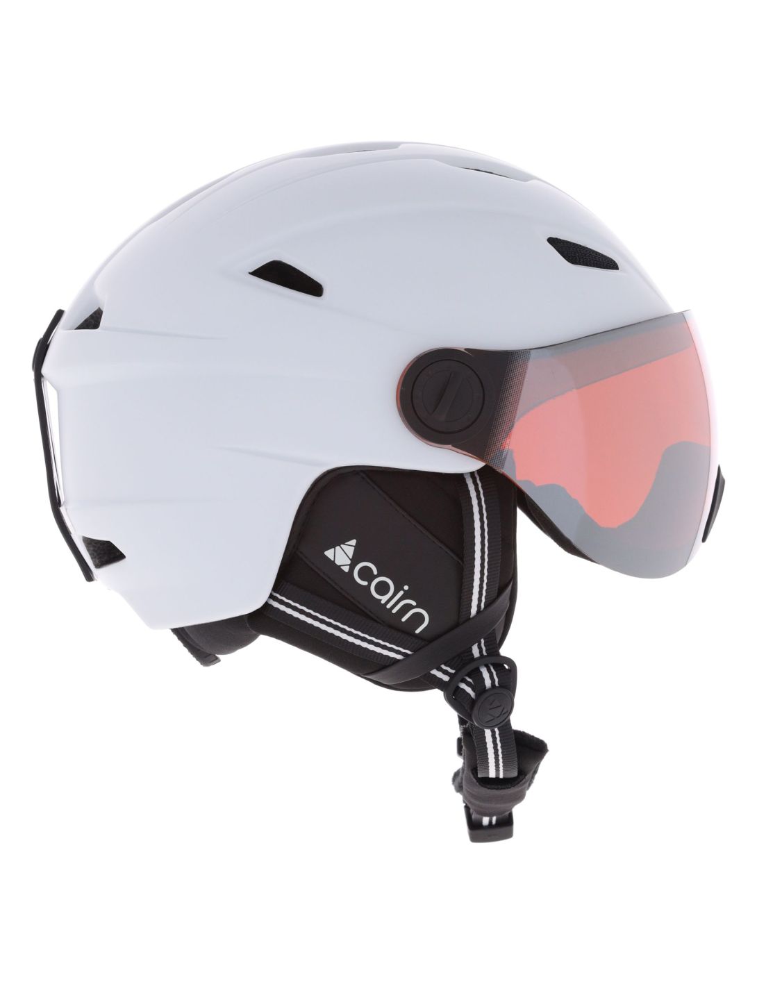 Cairn, Impulse Visor Skihelm mit Visier Unisex Mat White weiß 