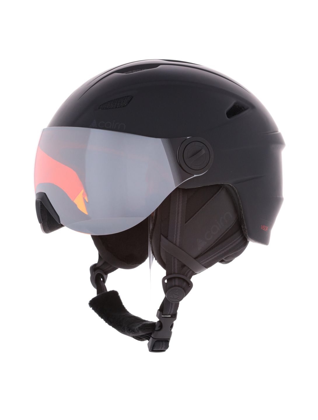 Cairn, Impulse Visor Skihelm mit Visier Unisex Mat Black schwarz 