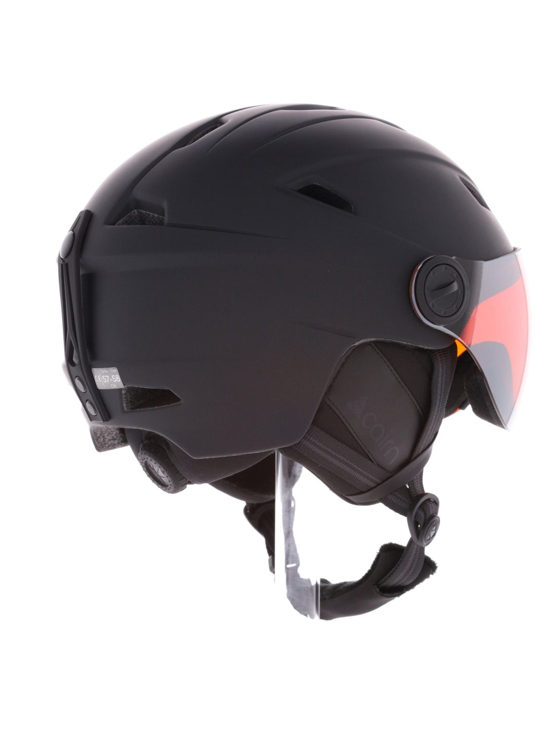 Cairn, Impulse Visor Skihelm mit Visier Unisex Mat Black schwarz 