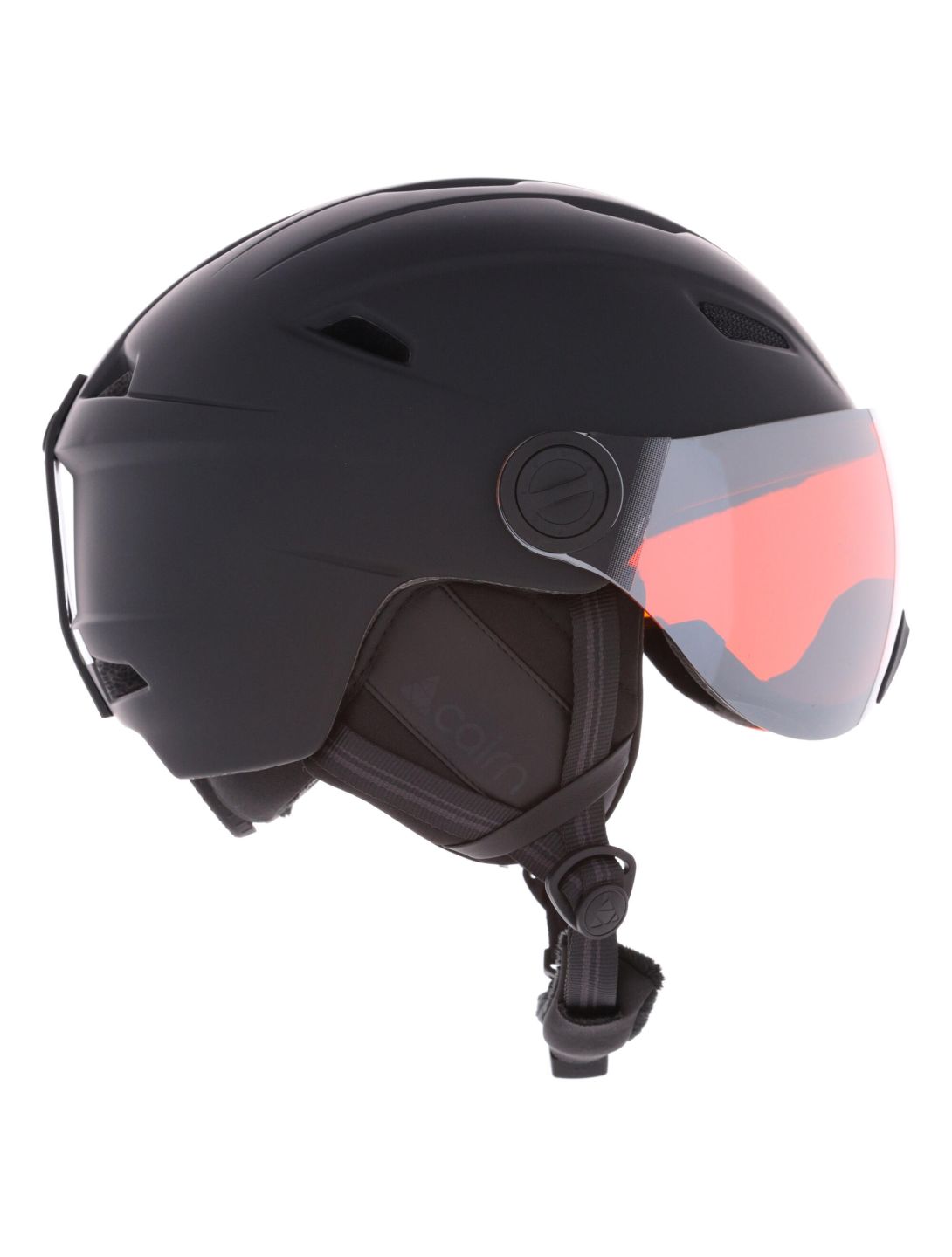 Cairn, Impulse Visor Skihelm mit Visier Unisex Mat Black schwarz 