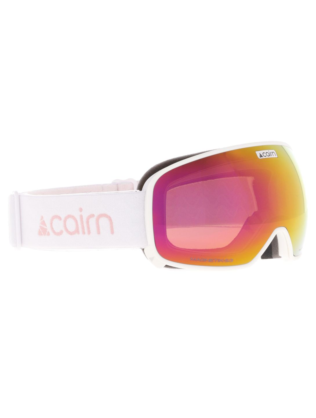 Cairn, Magnetik Skibrille extra Linse Unisex Mat White Dust weiß 